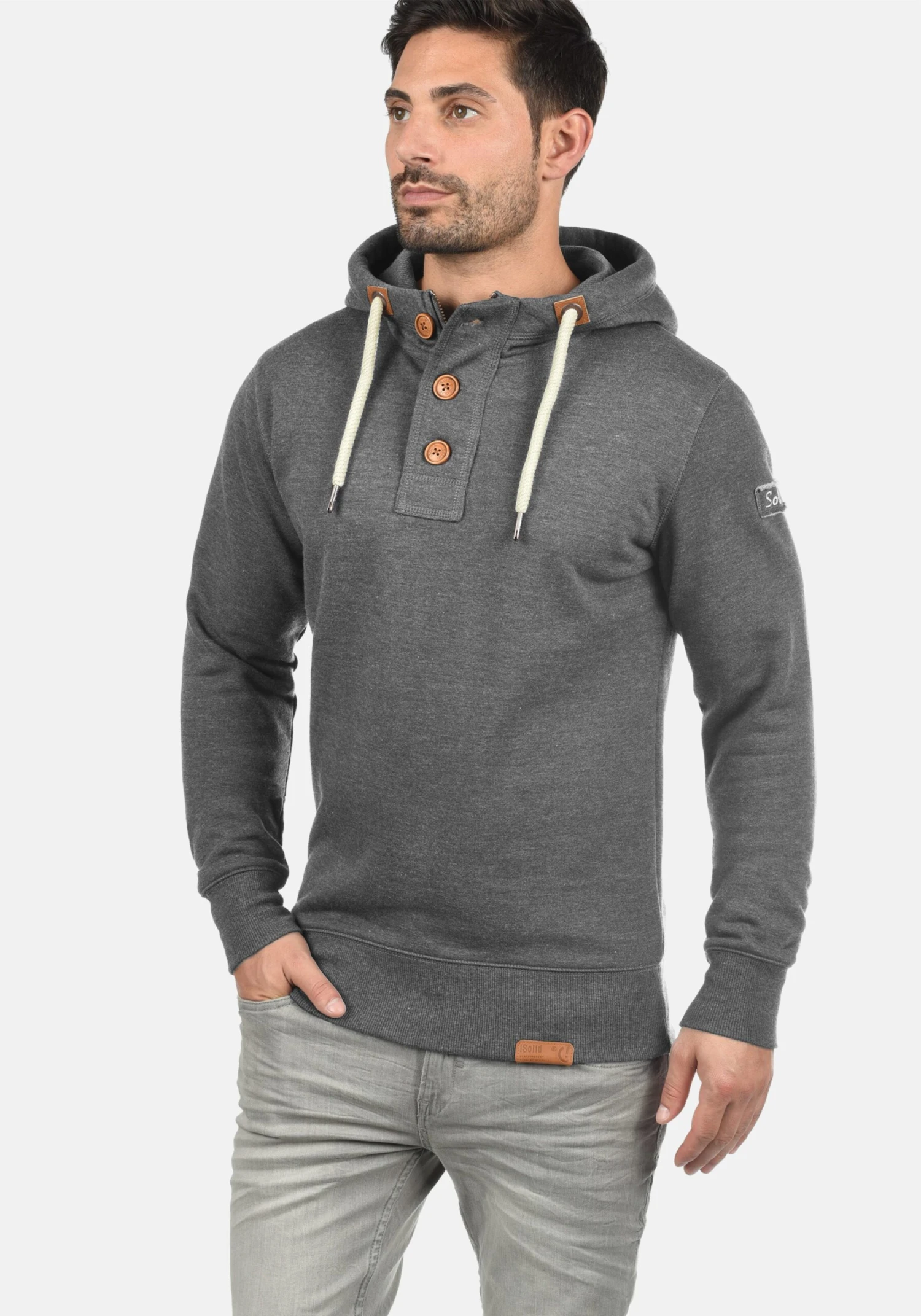Solid Hoodies Trui TripStrip Heren Grijs 4 Solid Hoodies Trui TripStrip Heren Grijs - Afbeelding 2