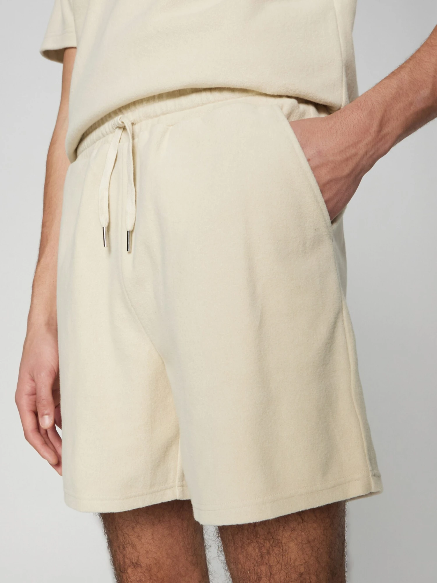 Sweat Shorts Regular Broek Leon Heren Beige 4 Sweat Shorts Regular Broek Leon Heren Beige - Afbeelding 2