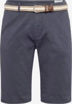 Lindbergh Chino Shorts Slimfit Chino Superflex Heren Smoky Blue