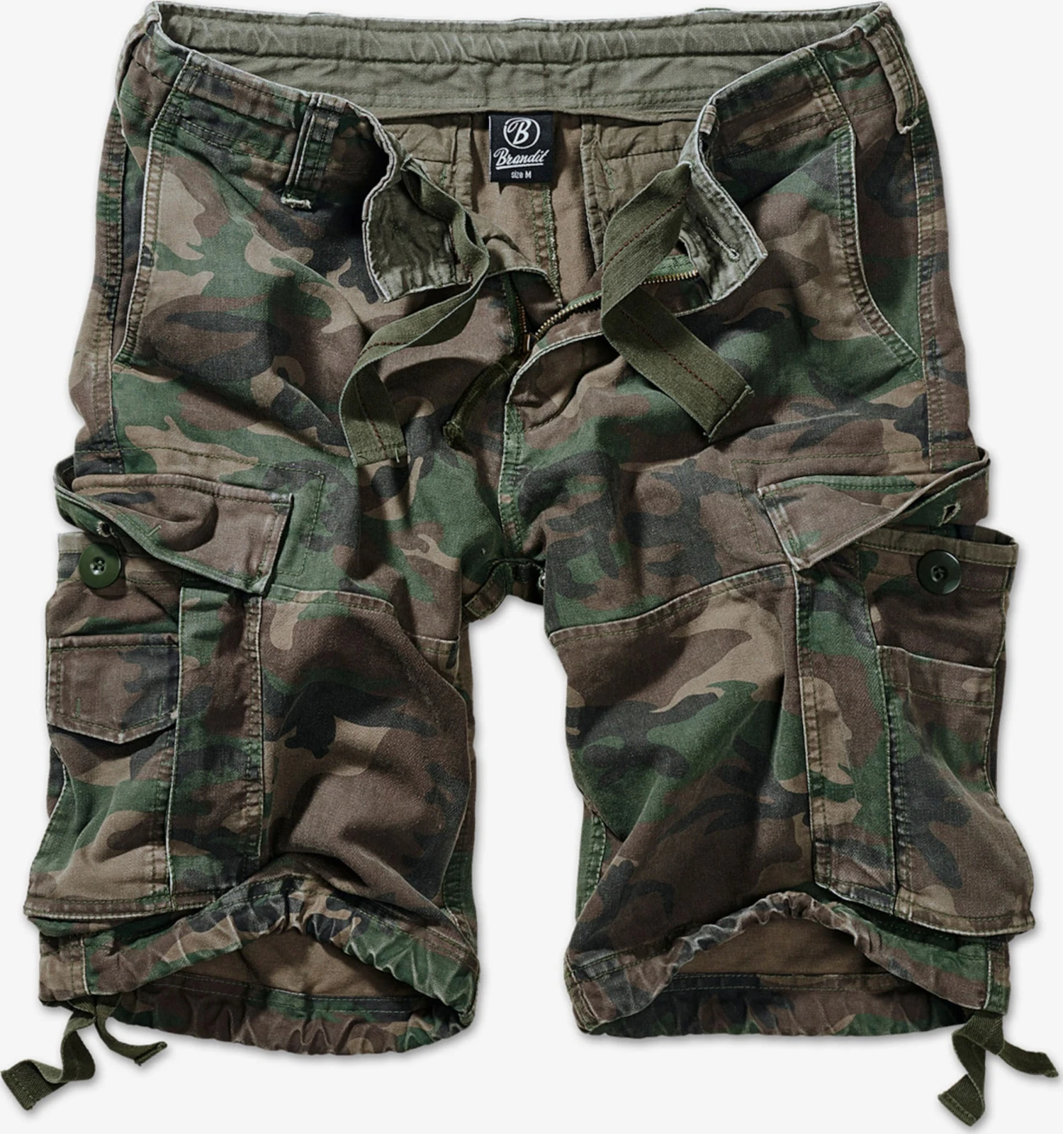 Brandit Cargo Shorts Regular Cargobroek Heren Kaki / Olijfgroen 3 Brandit Cargo Shorts Regular Cargobroek Heren Kaki / Olijfgroen