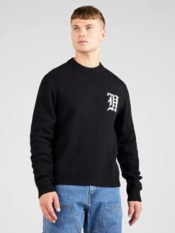 Han Kjøbenhavn Crewneck Truien Trui Intarsia Heren Zwart -Herenkleding Winkel 9d52678ae2f23bcc02ab4220787dd8ae