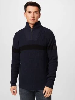 Jack & Jones Coltruien Trui PAUL Heren Navy -Herenkleding Winkel a37c6f923558c5f192b6340d034b0eb2