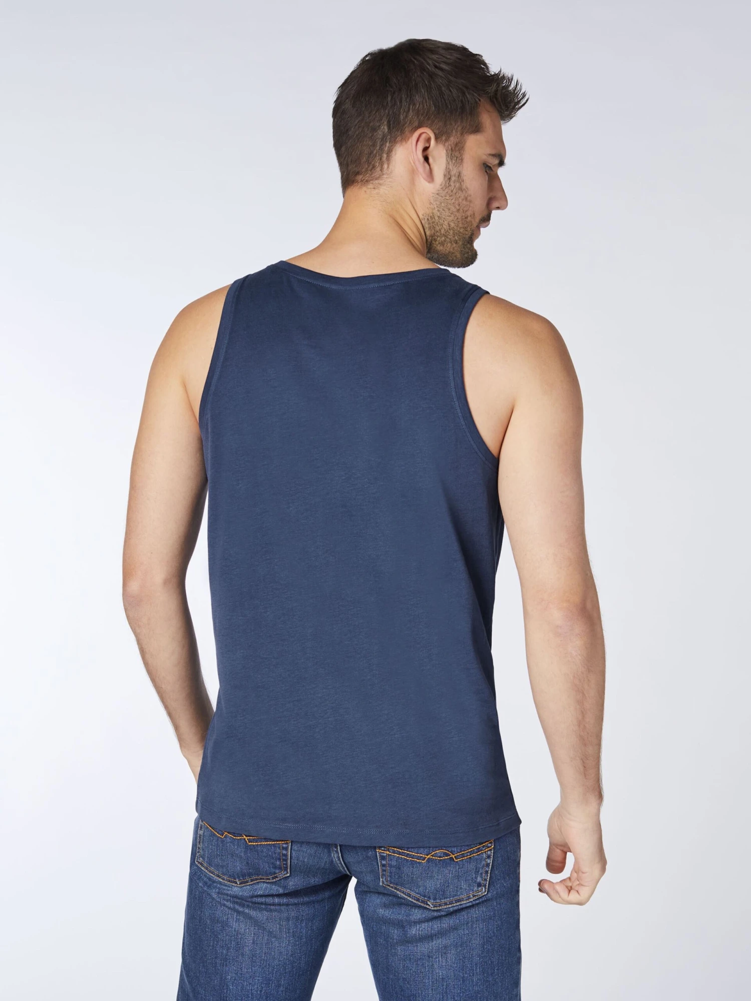Tanktops Shirt Heren Blauw / Navy 5 Tanktops Shirt Heren Blauw / Navy - Afbeelding 3