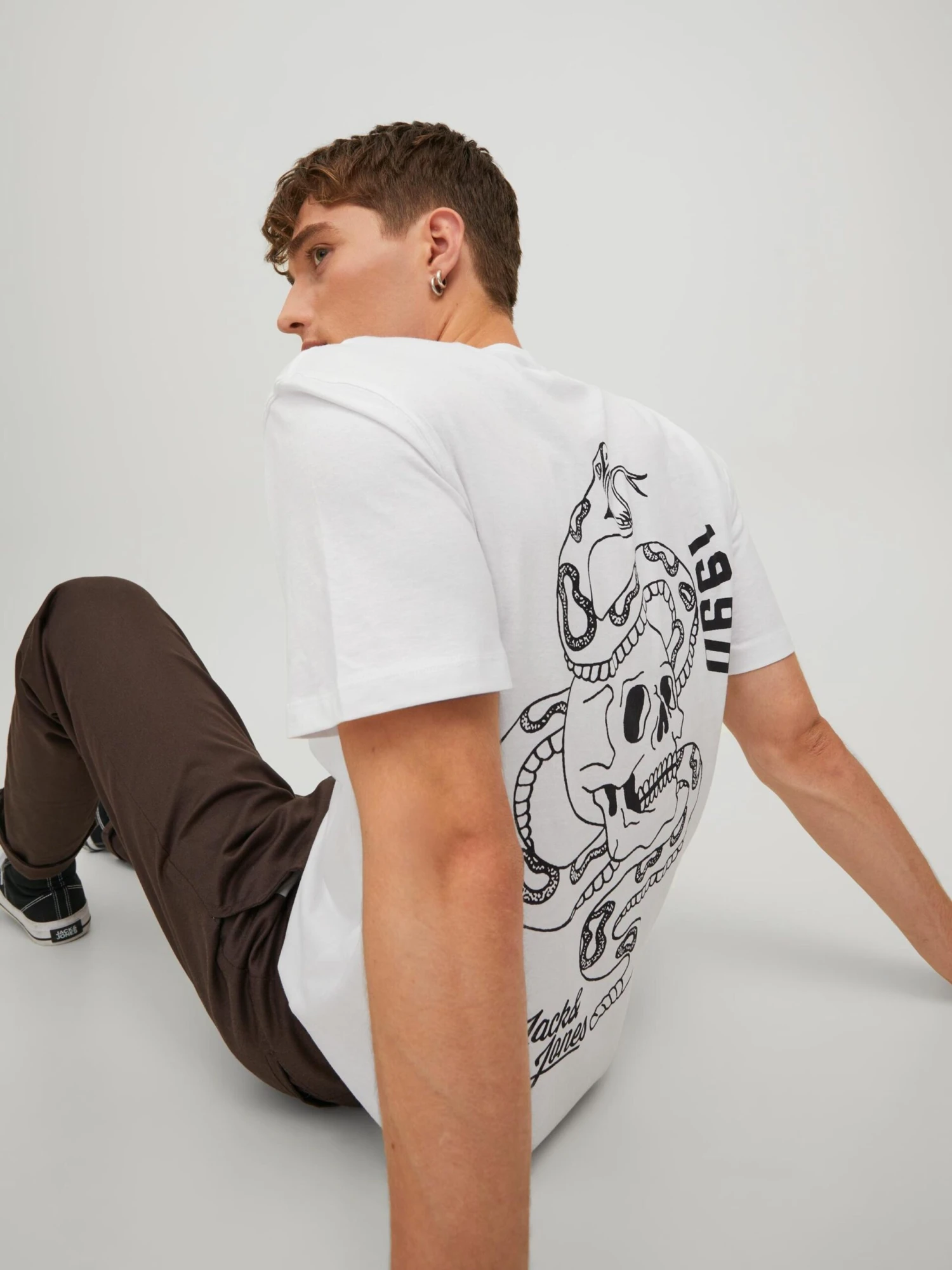 Jack & Jones T-shirts Shirt Ink Heren Wit 9 Jack & Jones T-shirts Shirt Ink Heren Wit - Afbeelding 7