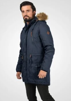 Solid Parkas Winterparka Clark Heren Blauw -Herenkleding Winkel a60b799c3de2ef79b7b365826813ca56