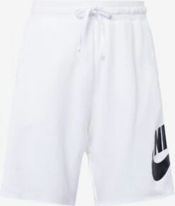Nike Sportswear Sweat Shorts Regular Broek Club Alumini Heren Offwhite