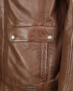 Mustang Leren Jassen Tussenjas 31019262-RF Heren Bruin -Herenkleding Winkel a8461dde852ce9046829f4983a8c501d