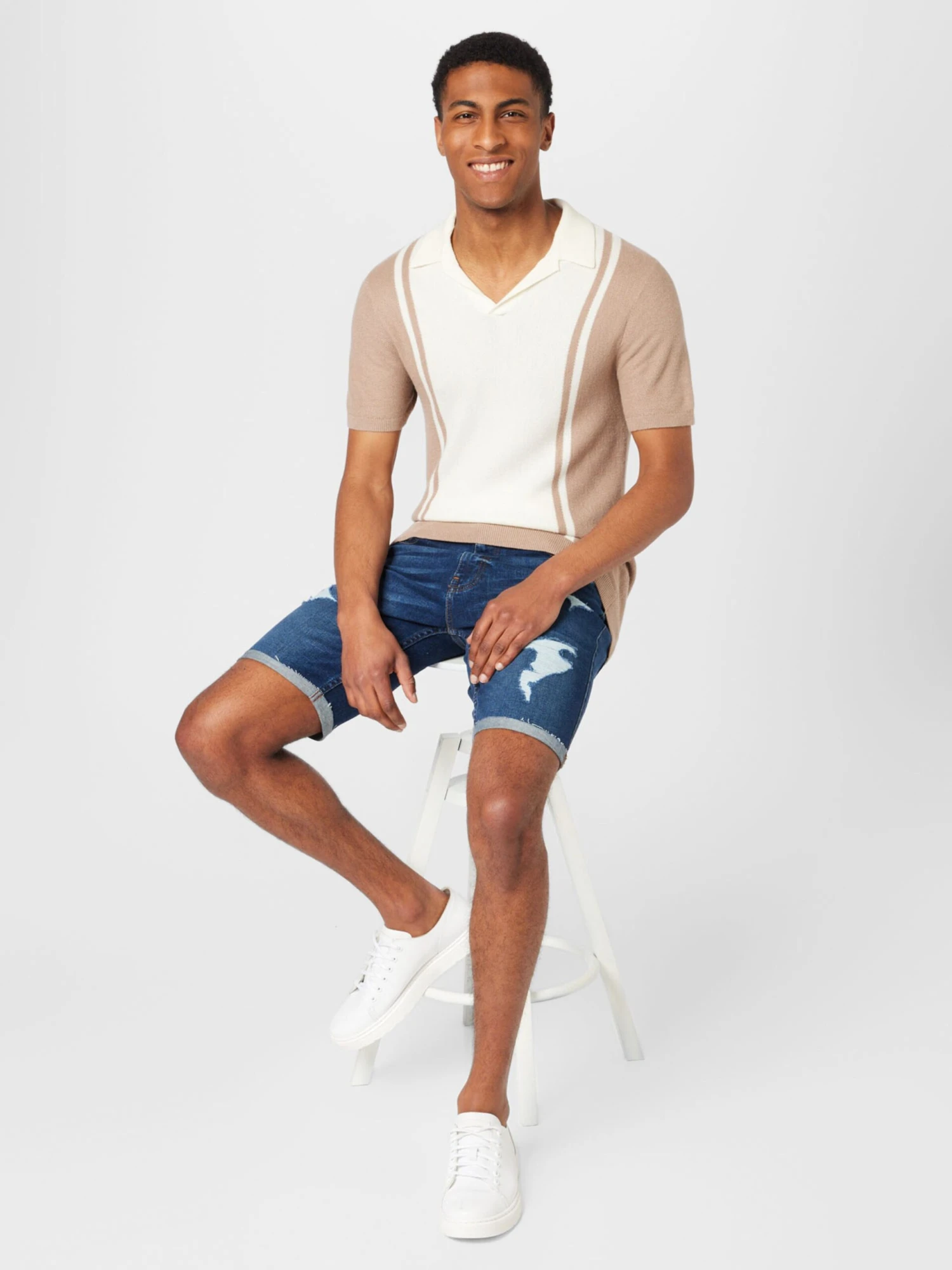 Hollister V-hals Truien Trui JOHNNY Heren Lichtbruin 7 Hollister V-hals Truien Trui JOHNNY Heren Lichtbruin - Afbeelding 5