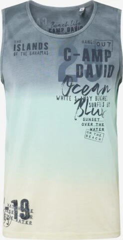 Camp David Tanktops Shirt Heren Donkergrijs