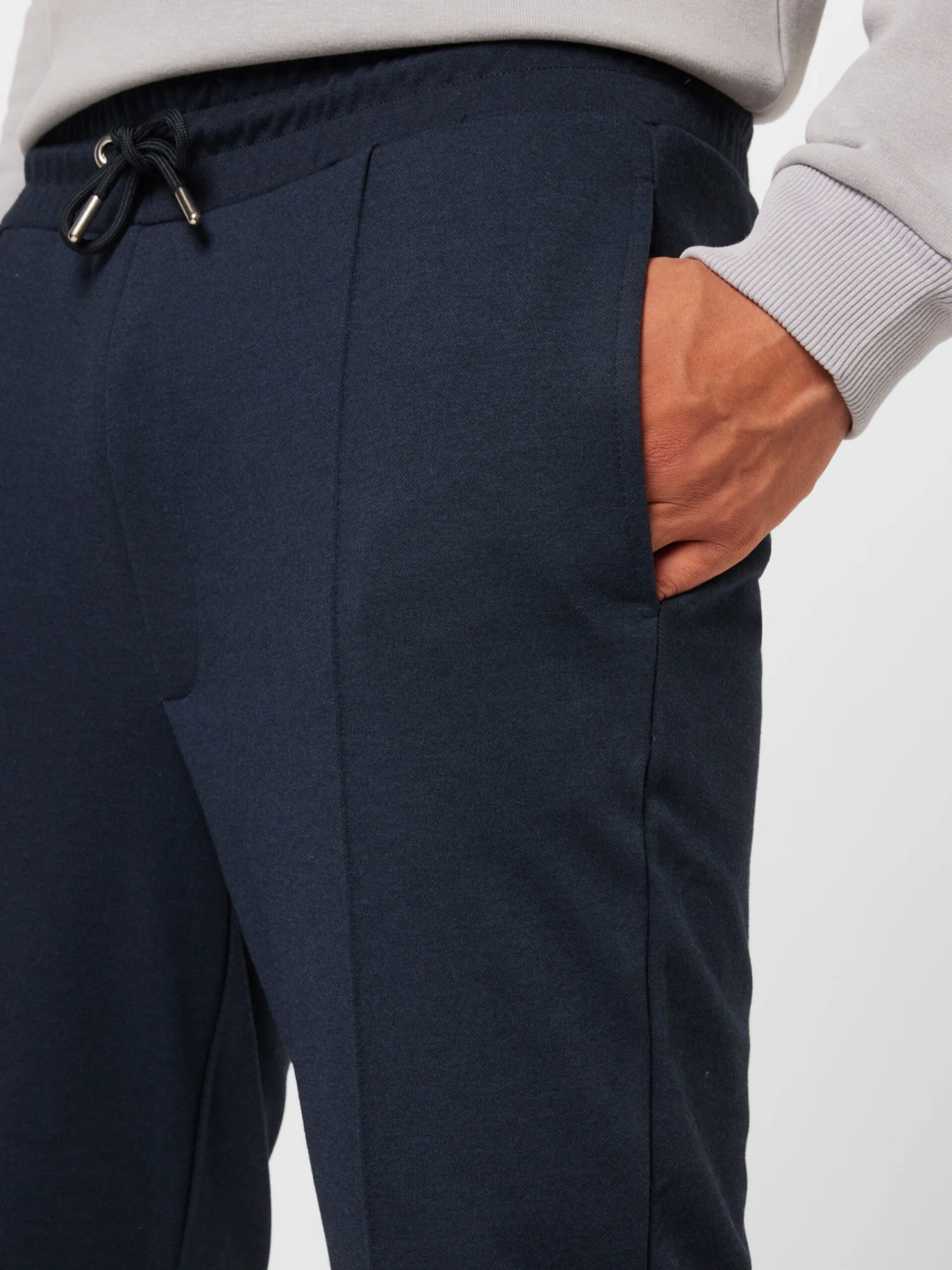 Sweatpants Tapered Broek Heren Navy 4 Sweatpants Tapered Broek Heren Navy - Afbeelding 2