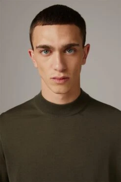 Strellson Coltruien Trui Marek Heren Olijfgroen -Herenkleding Winkel accca59a910ae7186ae7a49c4915ce7d