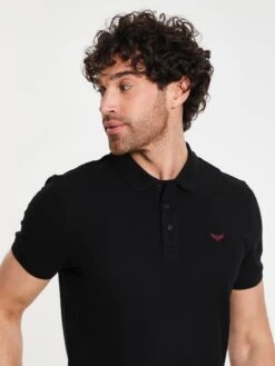 Threadbare Polos Shirt Regna Heren Zwart -Herenkleding Winkel ad27eabe3d9da945ebb9fcb39d849bb3