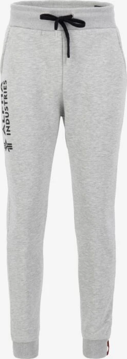 Alpha Industries Sweatpants Tapered Broek Heren Grijs Gemêleerd