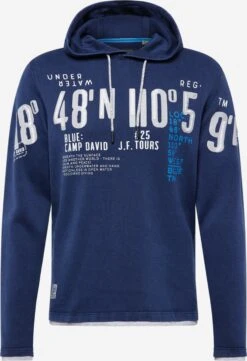Camp David Hoodies Trui Heren Navy / Azuur