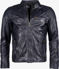 Maze Leren Jassen Tussenjas Puckham Heren Nachtblauw