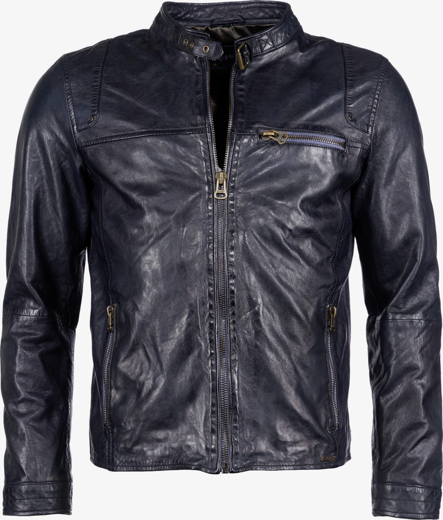 Maze Leren Jassen Tussenjas Puckham Heren Nachtblauw 3 Maze Leren Jassen Tussenjas Puckham Heren Nachtblauw