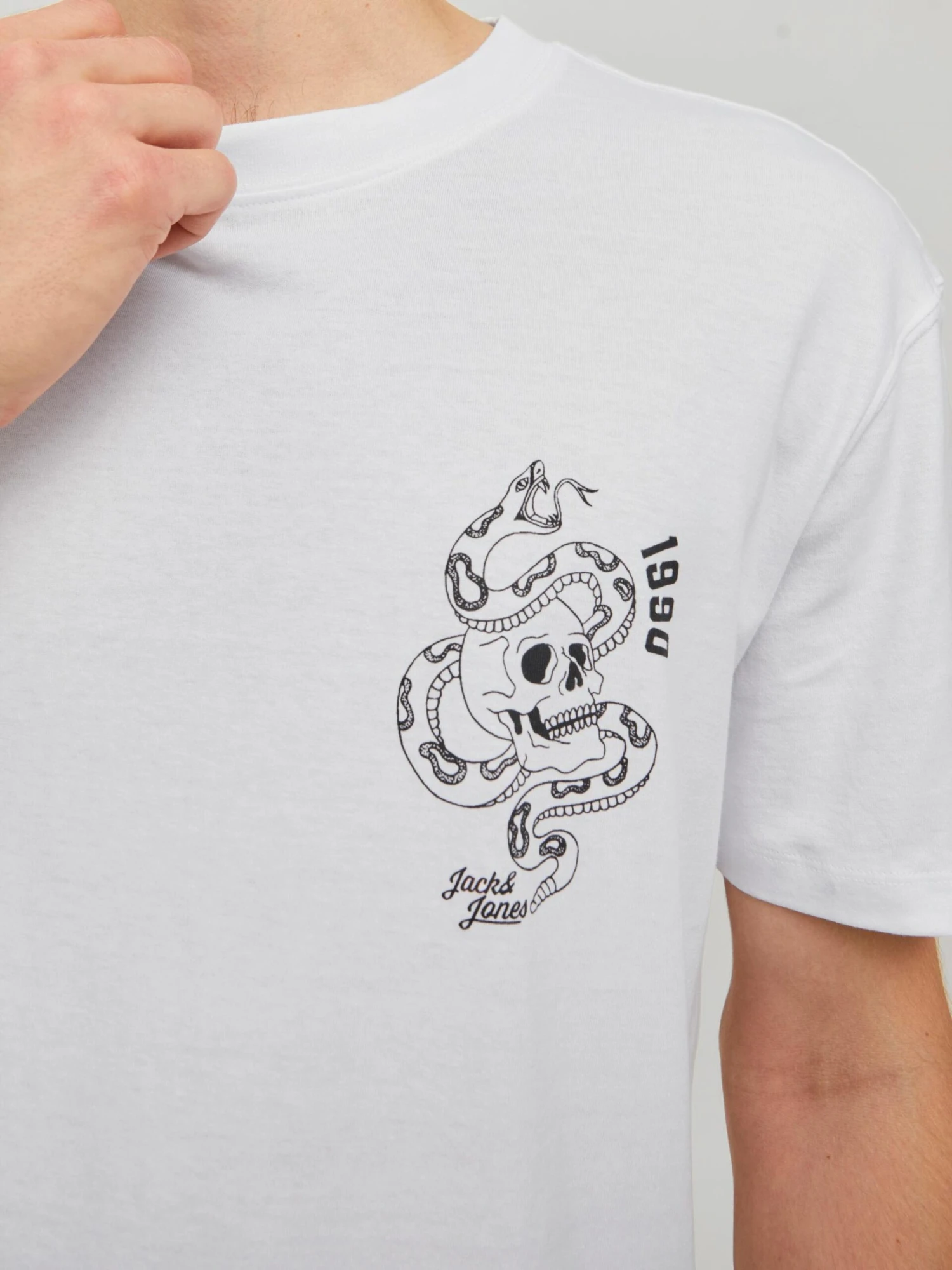 Jack & Jones T-shirts Shirt Ink Heren Wit 10 Jack & Jones T-shirts Shirt Ink Heren Wit - Afbeelding 8