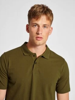Hummel Polos Shirt Heren Olijfgroen -Herenkleding Winkel b52a7cc128cf20fcb67d2dd4d37a6394