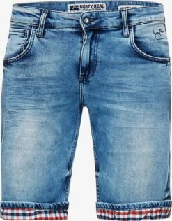 Denim Shorts Regular Jeans Stanley Heren Blauw