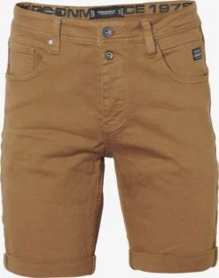 Koroshi Denim Shorts Slimfit Jeans Heren Donkergrijs