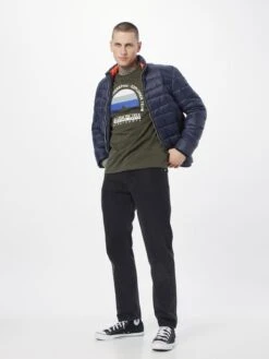 Napapijri T-shirts Shirt TELEMARK Heren Kaki -Herenkleding Winkel bc327150cfa3f2d09c3a87ed088c1c2d