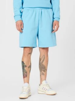 RIVER ISLAND Sweat Shorts Regular Broek Heren Lichtblauw -Herenkleding Winkel c0d6ad64b2a729c5b9a510adcf3c9cd6