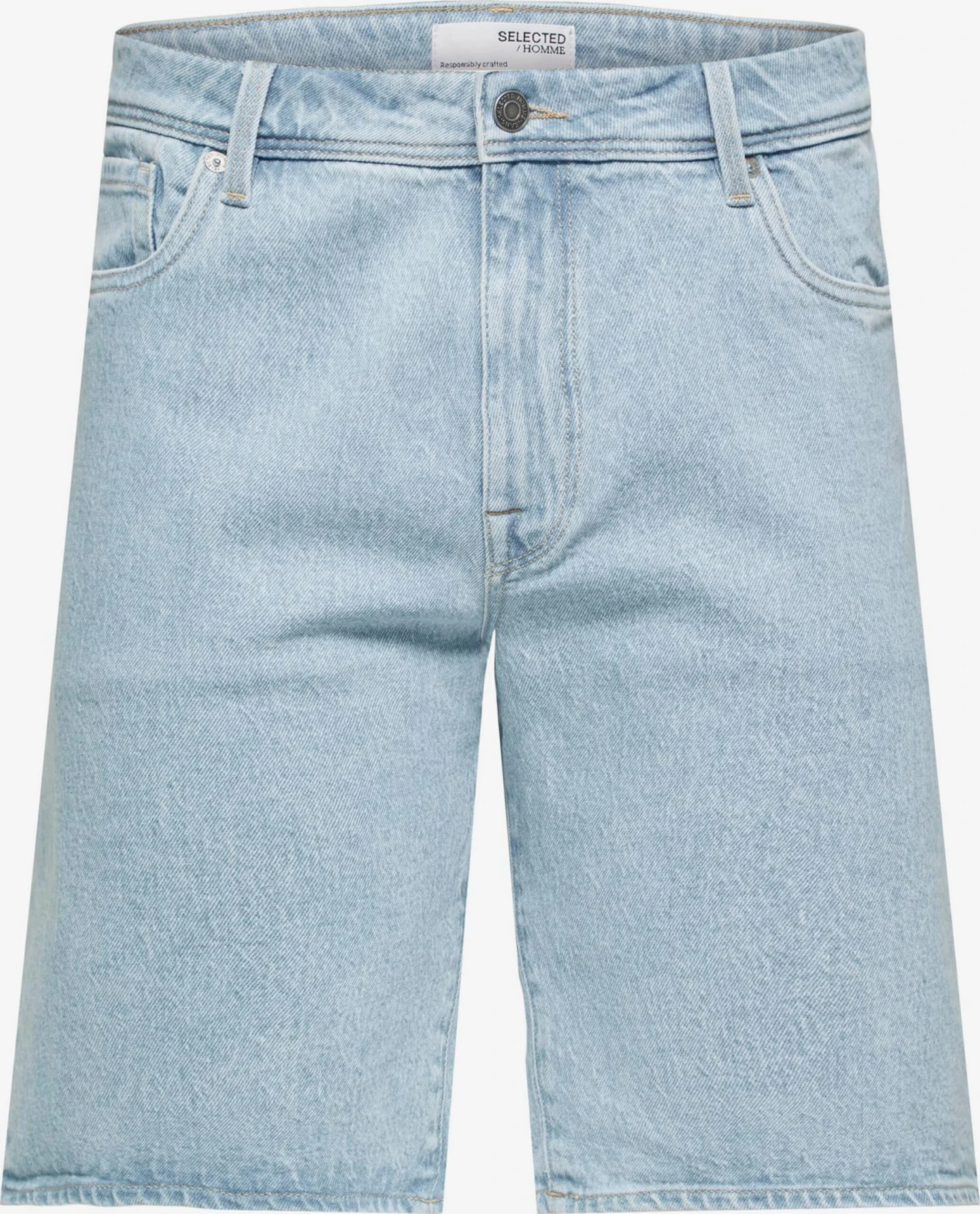 Selected Homme Denim Shorts Regular Jeans ALEX Heren Lichtblauw 3 Selected Homme Denim Shorts Regular Jeans ALEX Heren Lichtblauw