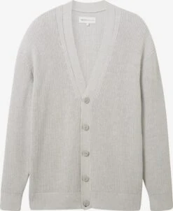 TOM TAILOR Denim Vesten Gebreid Vest Heren Lichtgrijs