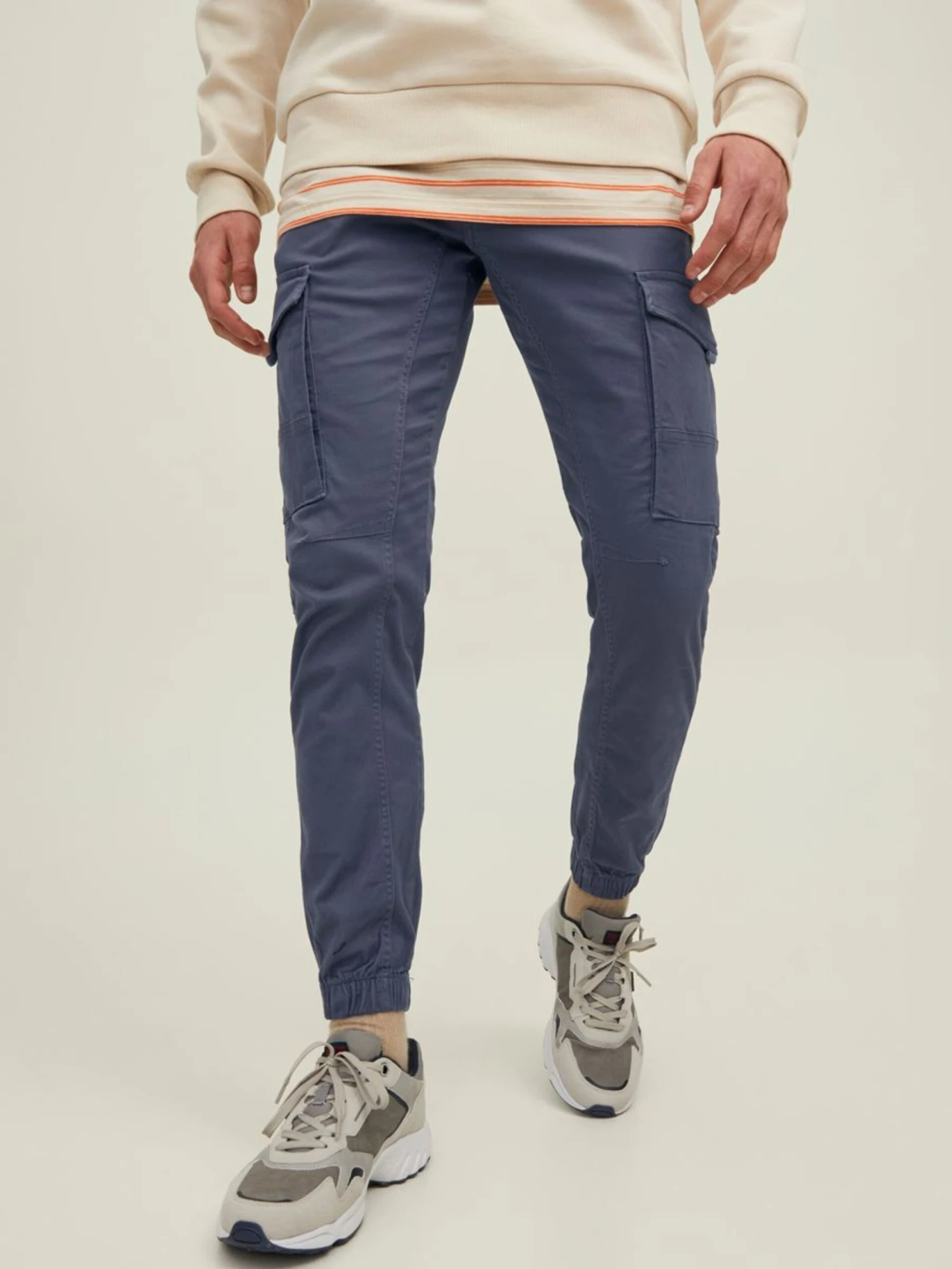 Jack & Jones Cargobroeken Tapered Cargobroek Paul Heren Marine 5 Jack & Jones Cargobroeken Tapered Cargobroek Paul Heren Marine - Afbeelding 3