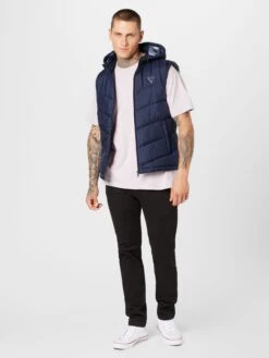 Guess Bodywarmers Bodywarmer Heren Navy -Herenkleding Winkel c3d9ce1deb9524d09ea5efae56a3e8d1