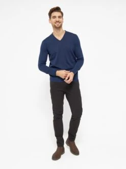 V-hals Truien Trui Berlin Heren Donkerblauw -Herenkleding Winkel c452edeeefe9b8564b6f77de02d589f6