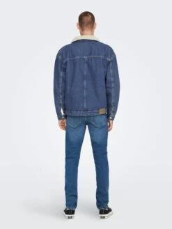 Only & Sons Spijkerjassen Tussenjas Rick Heren Blauw -Herenkleding Winkel c45d35ad67d107411aeb2eb68bae53df