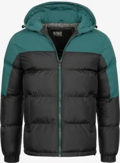 Indicode Jeans Winterjassen Winterjas Danix Heren Zwart
