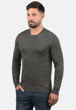 Blend Crewneck Truien Trui Lars Heren Grijs -Herenkleding Winkel c63ba59d0e4d1042ad8524973df7d75b