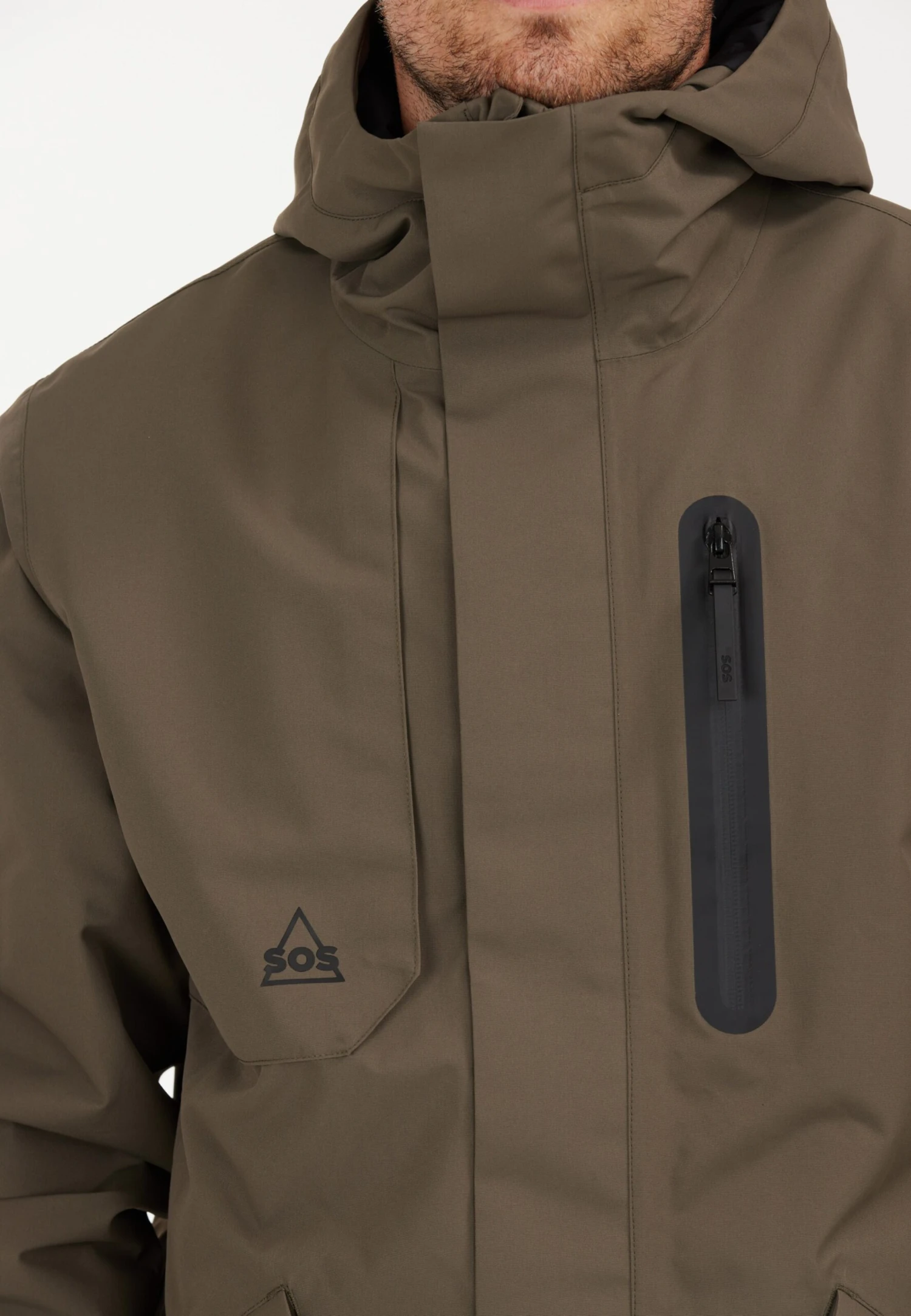 SOS Parkas Winterparka Melbun Heren Olijfgroen 9 SOS Parkas Winterparka Melbun Heren Olijfgroen - Afbeelding 7