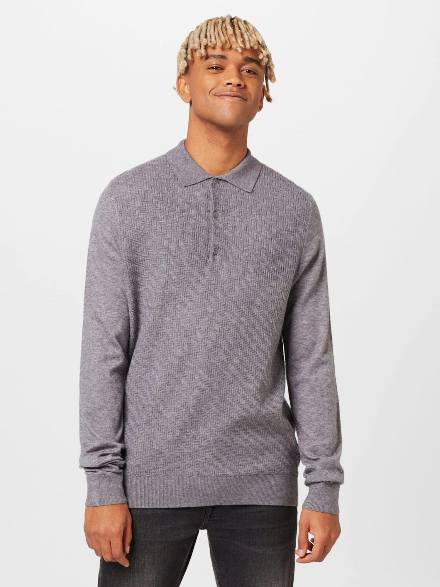 V-hals Truien Trui Heren Grafiet 5 V-hals Truien Trui Heren Grafiet - Afbeelding 3