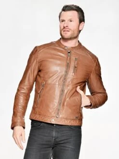 Mustang Leren Jassen Tussenjas 310-19-194 Heren Bruin -Herenkleding Winkel ca5c9f03b66f309b4f91879c43eb2ce4