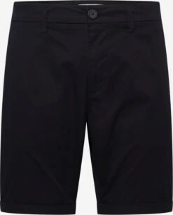 KnowledgeCotton Apparel Chino Shorts Regular Chino CHUCK Heren Zwart