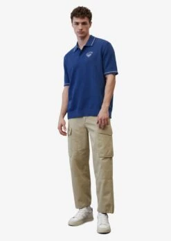 Marc O'Polo DENIM Polos Shirt Heren Blauw -Herenkleding Winkel cb3b9aaee2caaffab32825e8ccb9e80e