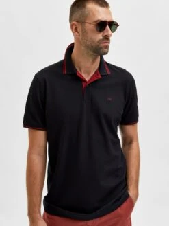 Selected Homme Polos Shirt Aze Heren Zwart -Herenkleding Winkel ce3f02a381cf96d4c6293a51fc01aaa0