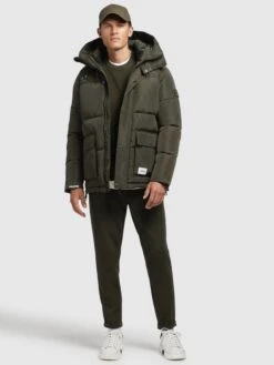 Khujo Winterjassen Winterjas JEDI Heren Kaki -Herenkleding Winkel ce951459e6bdb02831117ae2a5c562e9