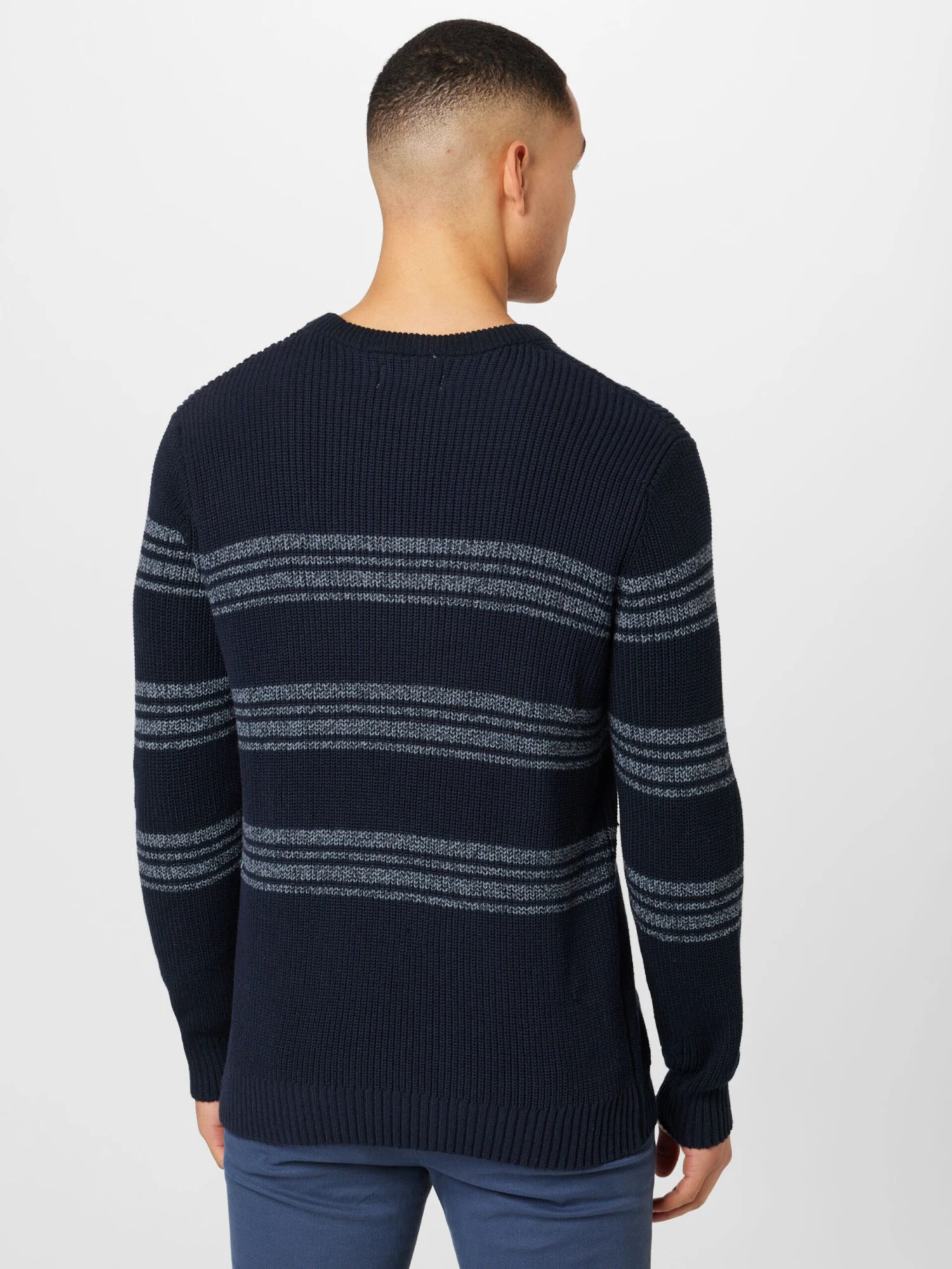 Springfield Crewneck Truien Trui Heren Navy / Duifblauw 6 Springfield Crewneck Truien Trui Heren Navy / Duifblauw - Afbeelding 4