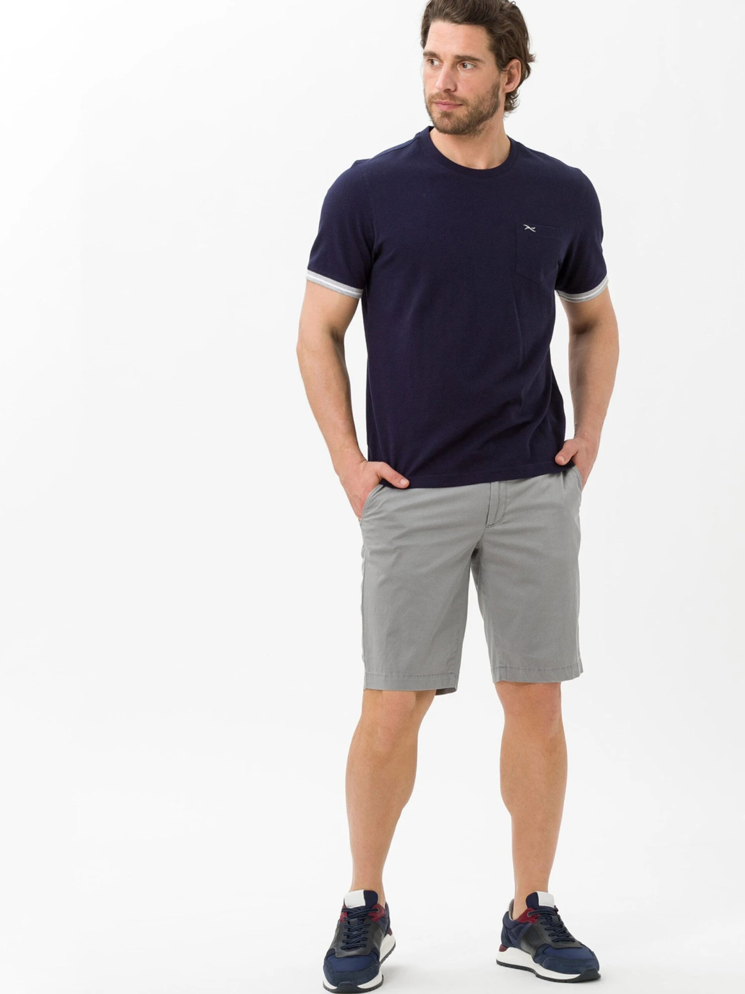 BRAX Chino Shorts Regular Chino Bozen Heren Grijs / Donkergrijs 6 BRAX Chino Shorts Regular Chino Bozen Heren Grijs / Donkergrijs - Afbeelding 4