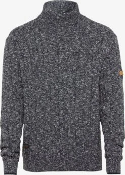 Camel Active Coltruien Trui Heren Donkergrijs / Grijs Gemêleerd