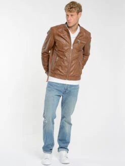 Maze Leren Jassen Tussenjas Heren Cognac 16 Maze Leren Jassen Tussenjas Heren Cognac -Herenkleding Winkel d529708927161a99895f0e705c0d25d1