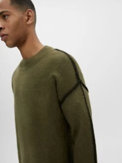 PULL & BEAR Crewneck Truien Trui Heren Kaki 12 PULL & BEAR Crewneck Truien Trui Heren Kaki -Herenkleding Winkel d6cd571c83dfe07663b54c9a199c5500