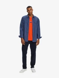 ESPRIT T-shirts Shirt Heren Oranje -Herenkleding Winkel d8e21fe86d6c5d66af683b313f6c8970