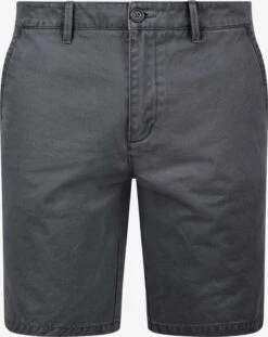 Solid Chino Shorts Regular Chino Pinhel Heren Grijs