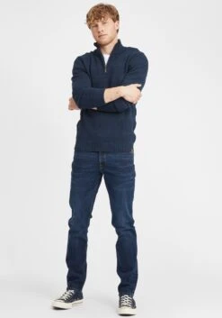 Blend Coltruien Trui Gaspar Heren Blauw / Marine / Navy / Donkerblauw -Herenkleding Winkel db20b135a1465814ba06df315633684b