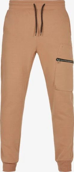 URBAN CLASSICS Sweatpants Tapered Broek Heren Sand